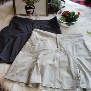 2 Athleta All Terrain skirts size 4